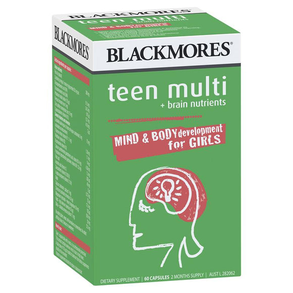 Blackmores Teen Multi + Brain Nutrients for Girls 60 Capsules