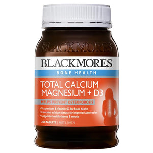 Blackmores Total Calcium & Magnesium + D3 200 Tablets