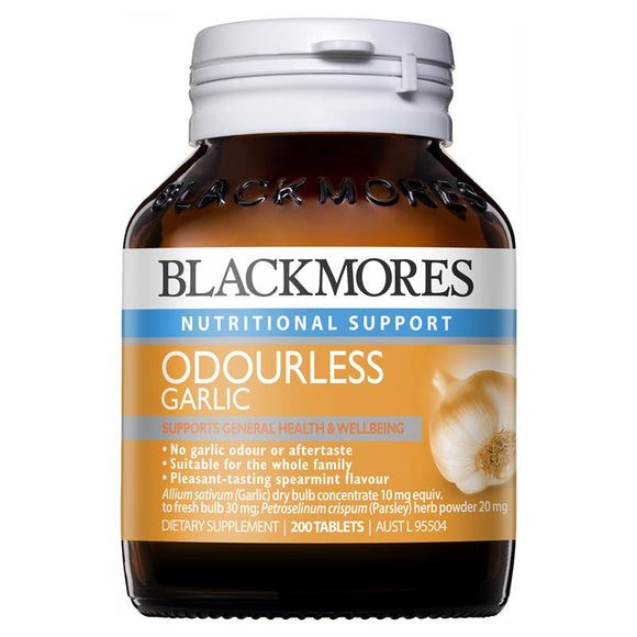 Blackmores Garlic Odourless 200 Tablets