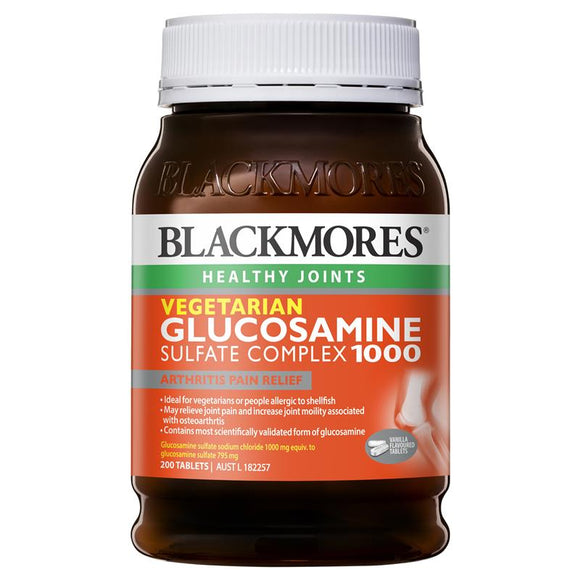 Blackmores Vegetarian Glucosamine Complex 1000mg 200 Tablets