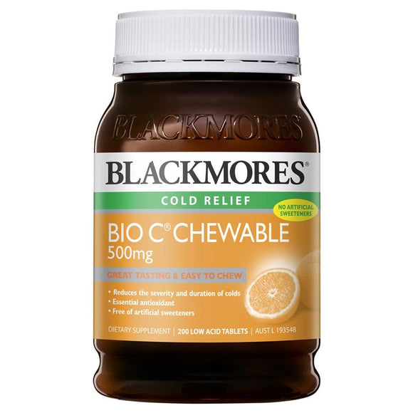 Blackmores Bio C Chewable 200 Tablets Vitamin C