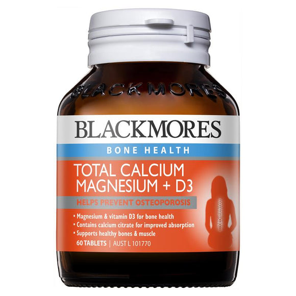 Blackmores Total Calcium + Magnesium 60 Tablets