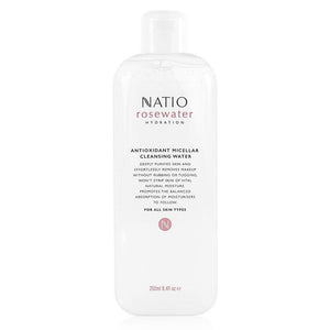 Natio Rosewater Hydration Antioxidant Micellar Cleansing Water 250ml Online Only