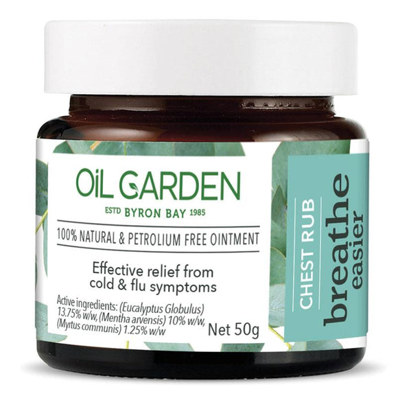 Oil Garden Breathe Easier Chest Rub Balm 50g Tub
