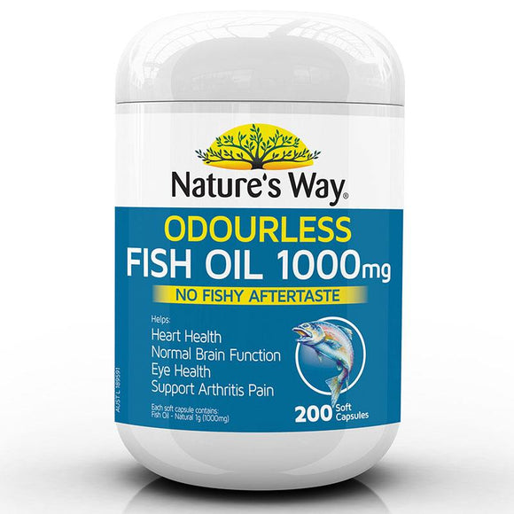 Nature's Way Fish Oil 1000mg 400 Capsules (200 Capsules X 2 units)