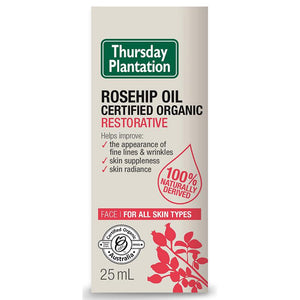 Thursday Plantation Certified Organic Rosehip Oil 25ml