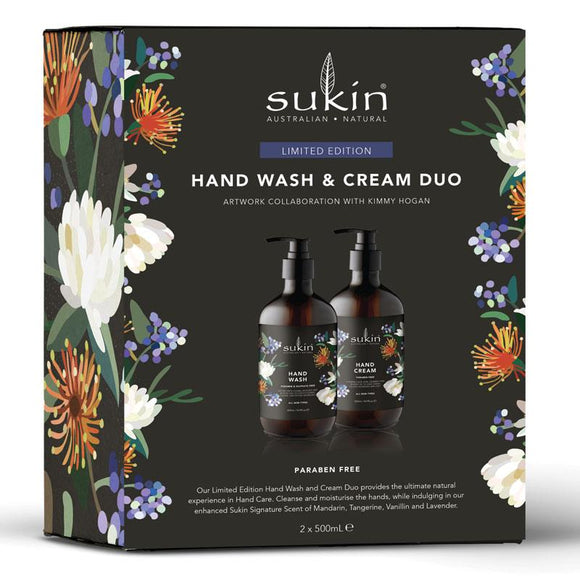 Sukin Kimmy Hogan Limited Edition Hand Wash & Hand Cream 500ml