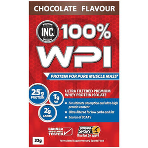 INC 100% WPI Chocolate 32g Single Serve Sachet