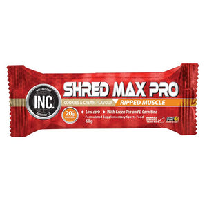 INC Shred Max Pro Cookies & Cream Bar 60gm