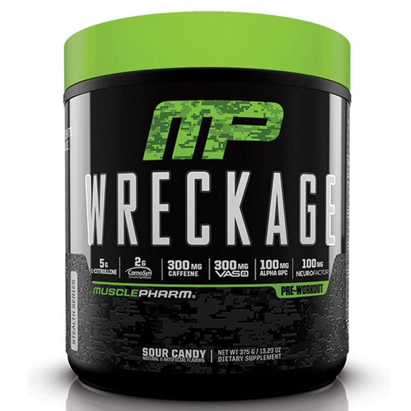 MusclePharm Wreckage Pre Workout Sour Candy 350g Online Only