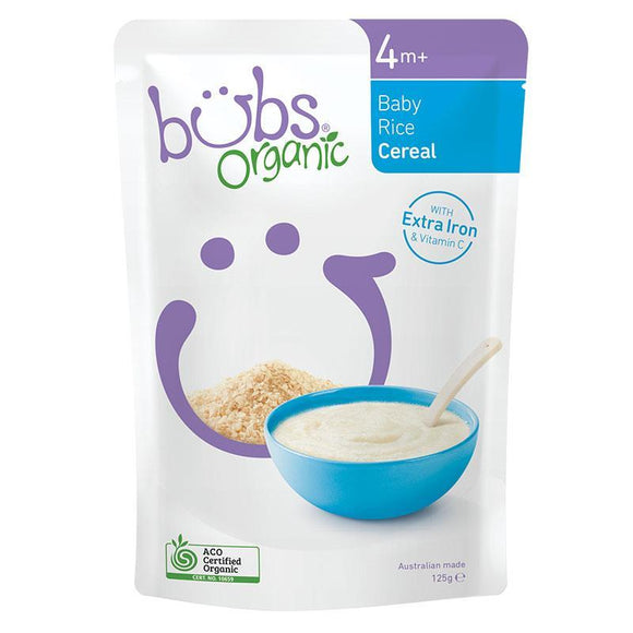 Bubs Organic Baby Rice Cereal 120g