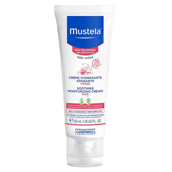 Mustela Soothing Moisturising Face Cream Fragrance Free 40ml