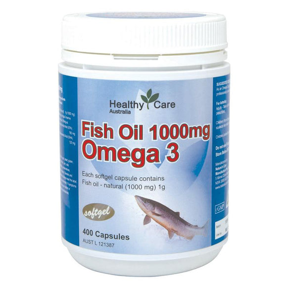 Healthy Care Fish Oil 1000mg 400 Capsules