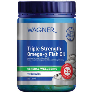 Wagner Triple Strength Omega-3 Fish Oil 150 Capsules