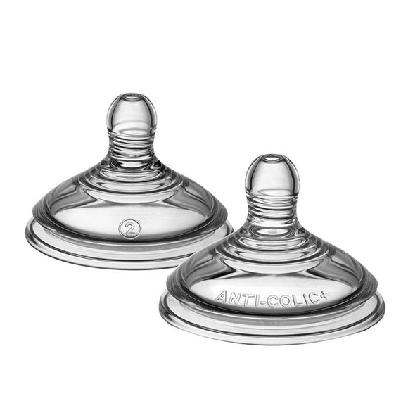 Tommee Tippee Closer to Nature Advanced Anti-Colic Teats Medium Flow 2 Pack