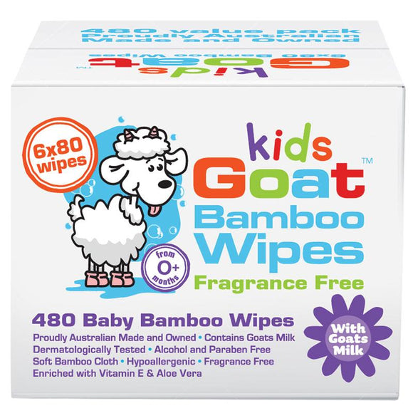 Goat Bamboo Wet Wipes 480 Pack
