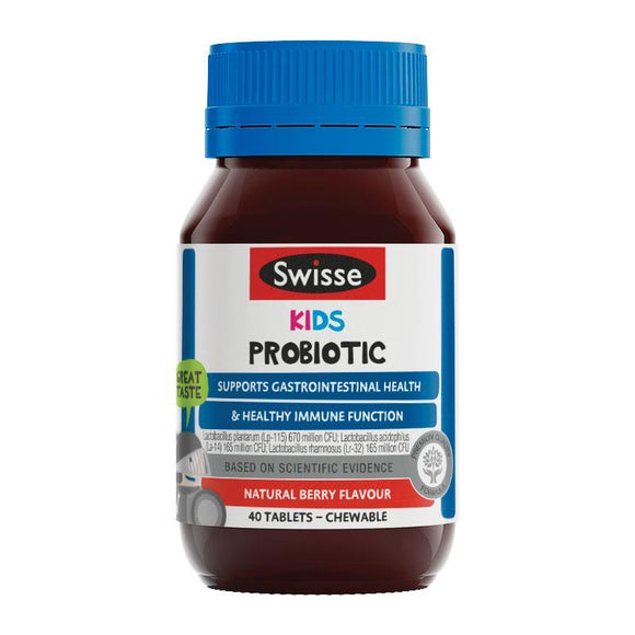 Swisse Kids Probiotic 40 Chewable Tablets