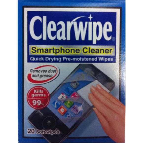 Clearwipe Smartphone Cleaner Wipes 20