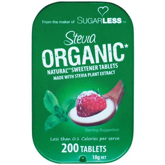 Sugarless Organic Stevia 200 Tablets