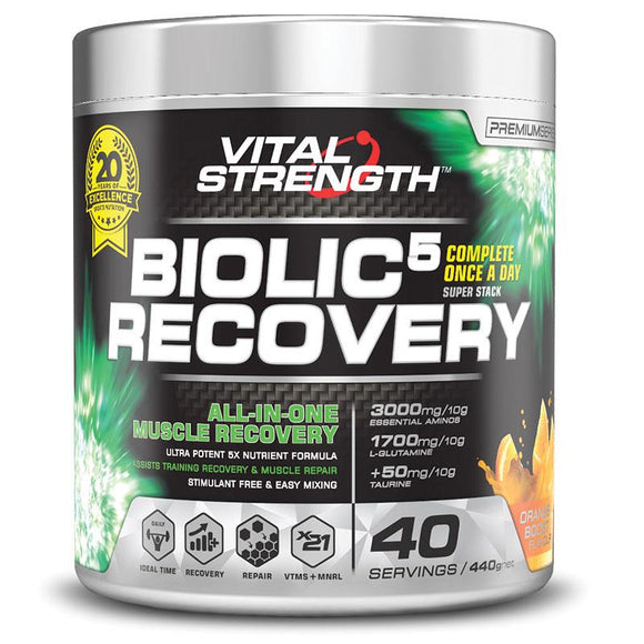 VitalStrength Biolic5 Recovery Once a day Formula Orange Boost 440g