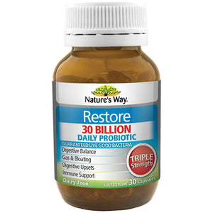 Nature's Way Restore Probiotic 30 Billion 30 Capsules