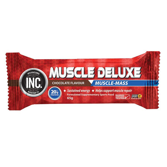 INC Muscle Deluxe Chocolate Flavour Bar 65gm