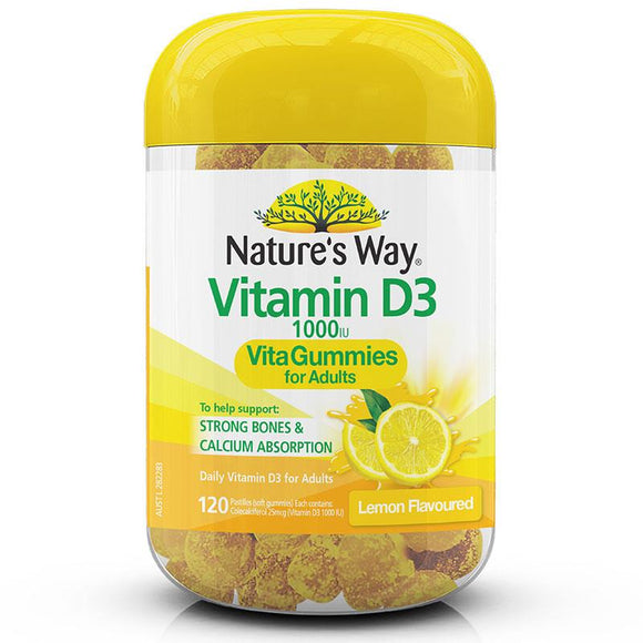 Nature's Way Vita Gummies for Adults Vitamin D 120 Pastilles