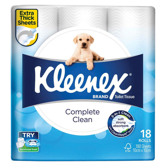 Kleenex Complete Clean 18 Pack