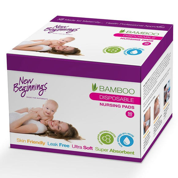 New Beginnings Bamboo Breast Pads 50 Pack
