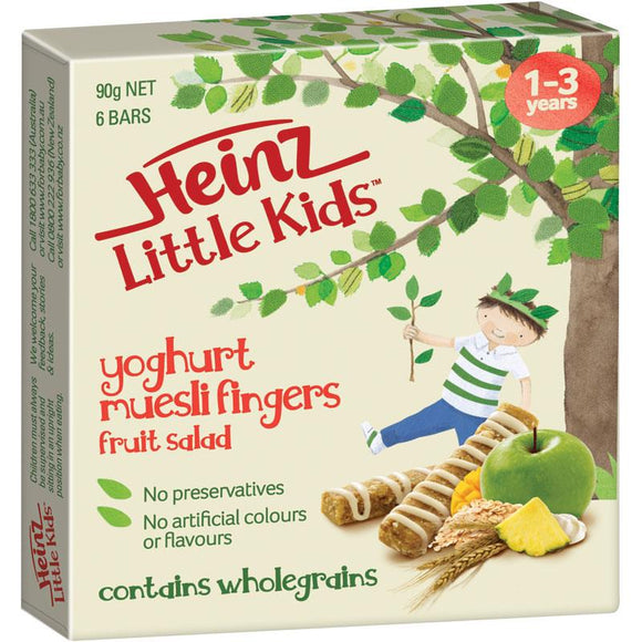 Heinz Little Kids Muesli Fingers Fruit Salad 6 Pack