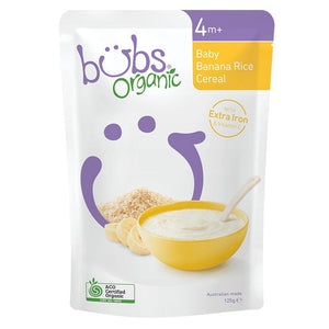 Bubs Organic Baby Banana Rice Cereal 120g