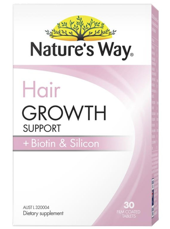 Nature's Way Hair Growth Support + Biotin & Silicon 30 Tablets