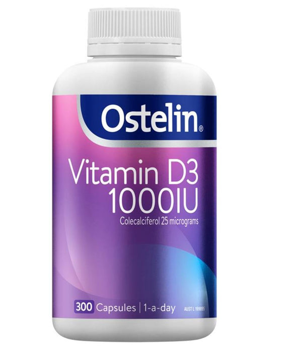 Ostelin Vitamin D3 1000IU 300 Capsules Exclusive Size